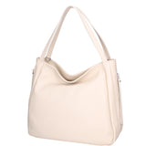 Borsa a spalla da donna Misto pelle e tessuto 07155-D37 LATTE Roberta Rossi
