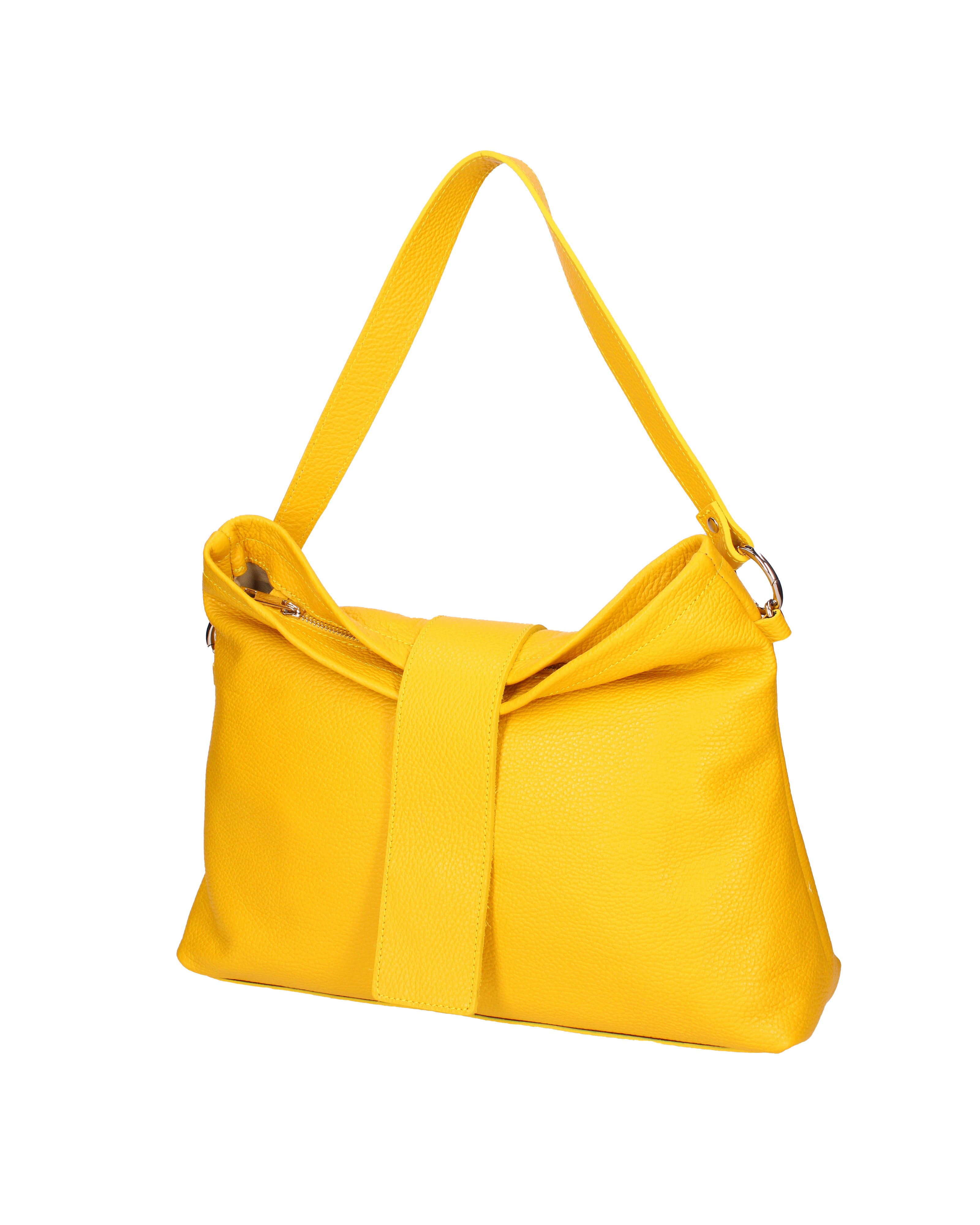 Grace Borsa a spalla da donna Vera pelle 07158-D04 GIALLO Viola Castellani
