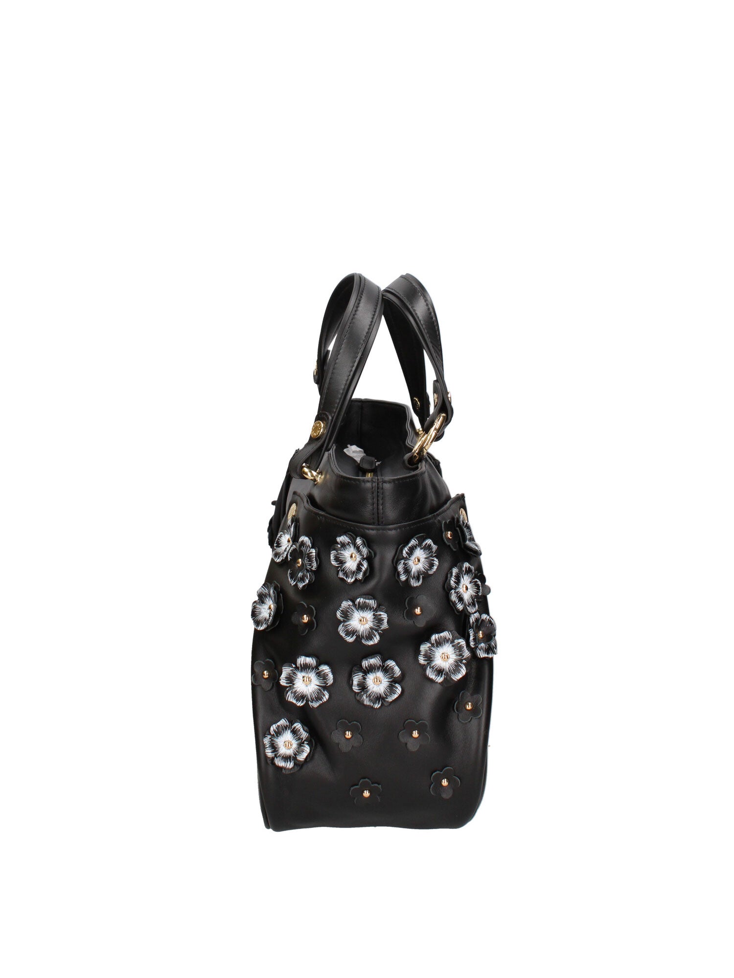 Iolara Lux Borsa a spalla da donna Vera pelle B17240-NERO Braccialini