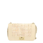 Florelle Borsa a tracolla donna Vera pelle 1511-BEIGE Gave Lux