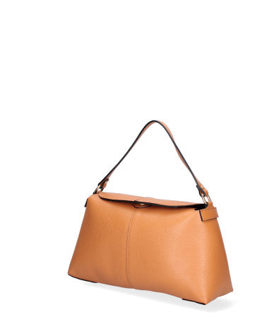 Borsa a spalla da donna Vera pelle 07154-D44 CUOIO Roberta Rossi