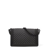 Borsa a mano da donna 100% Pvc FLAT-M 24-BLACK - BLACK Marc Ellis