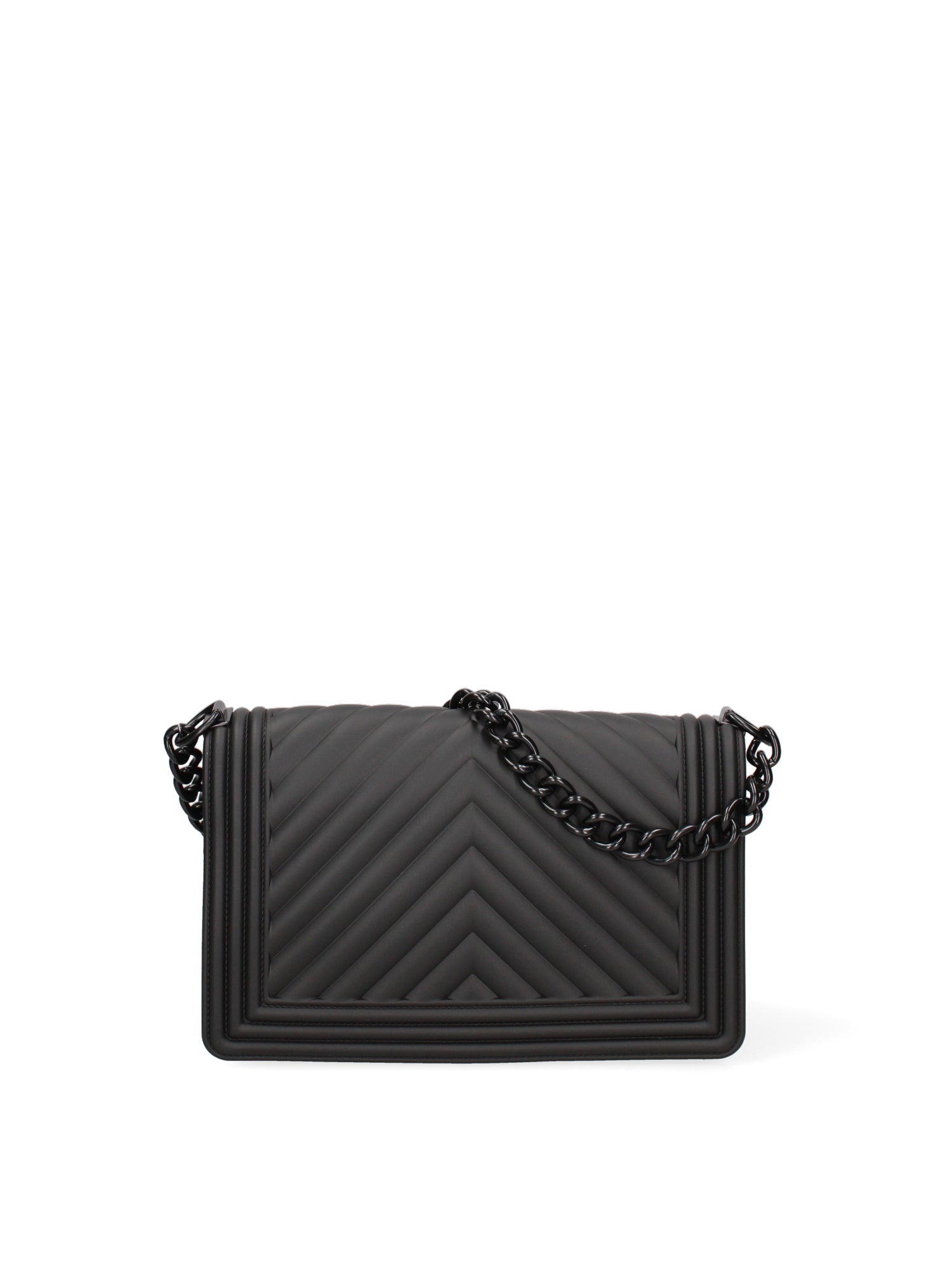 Borsa a mano da donna 100% Pvc FLAT-M 24-BLACK - BLACK Marc Ellis