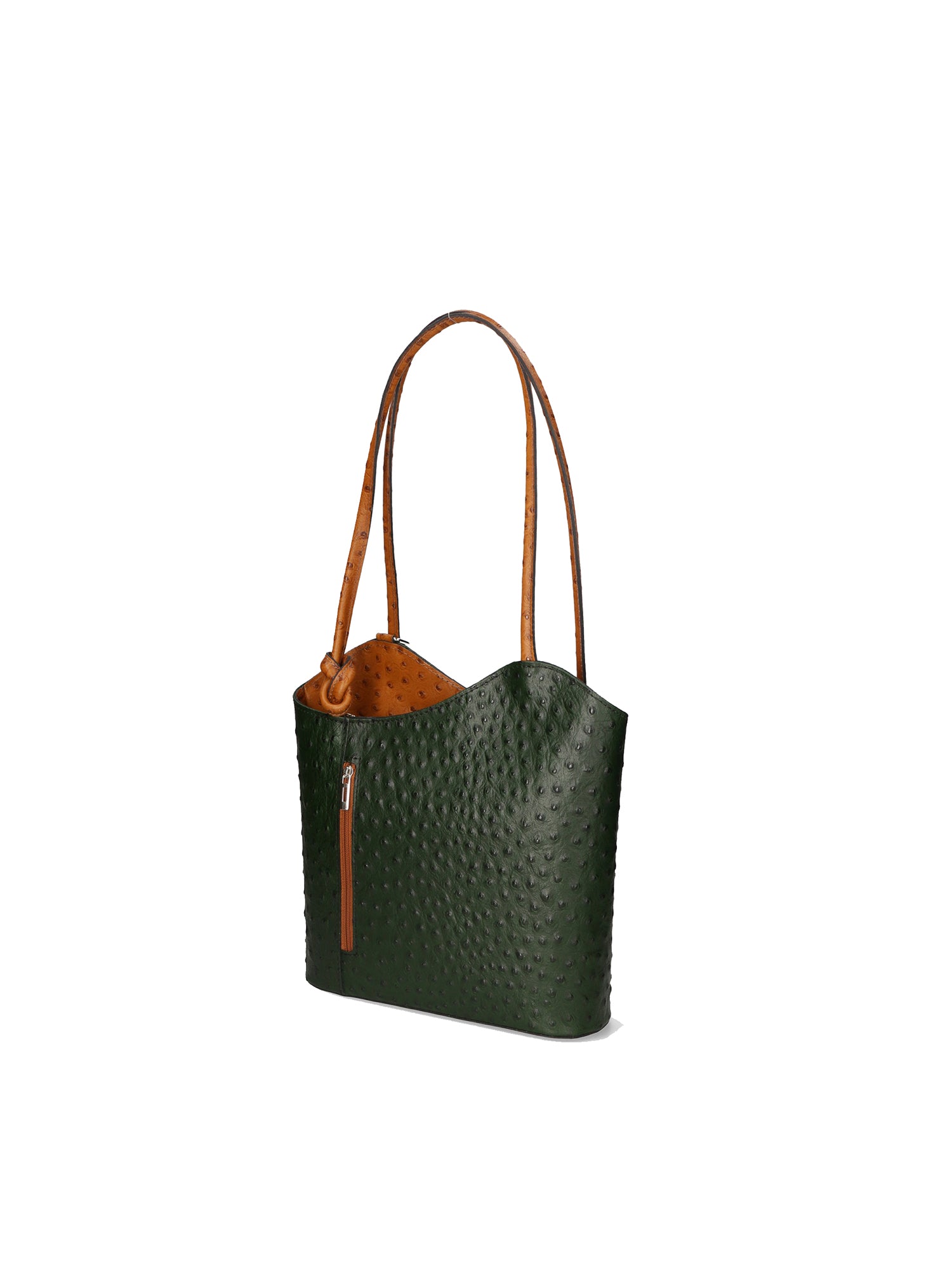 Chanel 3005-23 VERDE 06 CUOIO Zaino da donna in vera pelle Gave Lux