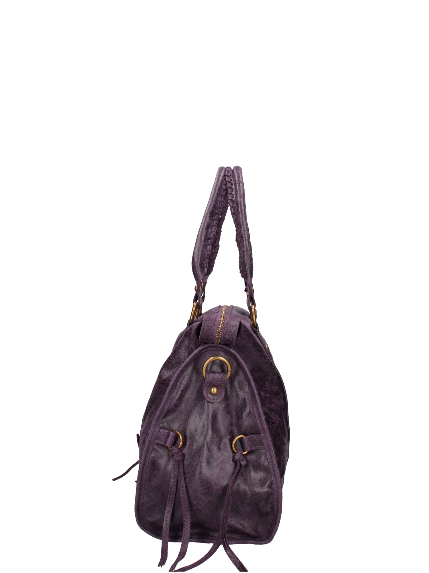 Elara Borsa a spalla da donna Vera pelle 06090-038 VIOLA SCURO Gave Lux