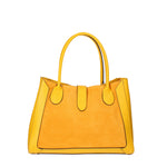 Jordana Borsa a mano da donna Vera pelle e suede 07150-L224 GIALLO Viola Castellani