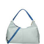 Borsa a spalla da donna Vera pelle 07233-D22 BLUETTE+D102 CIELO Roberta Rossi