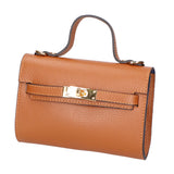 Uma Borsa a mano da donna Vera pelle 06525-D17 CUOIO SCURO Gave Lux