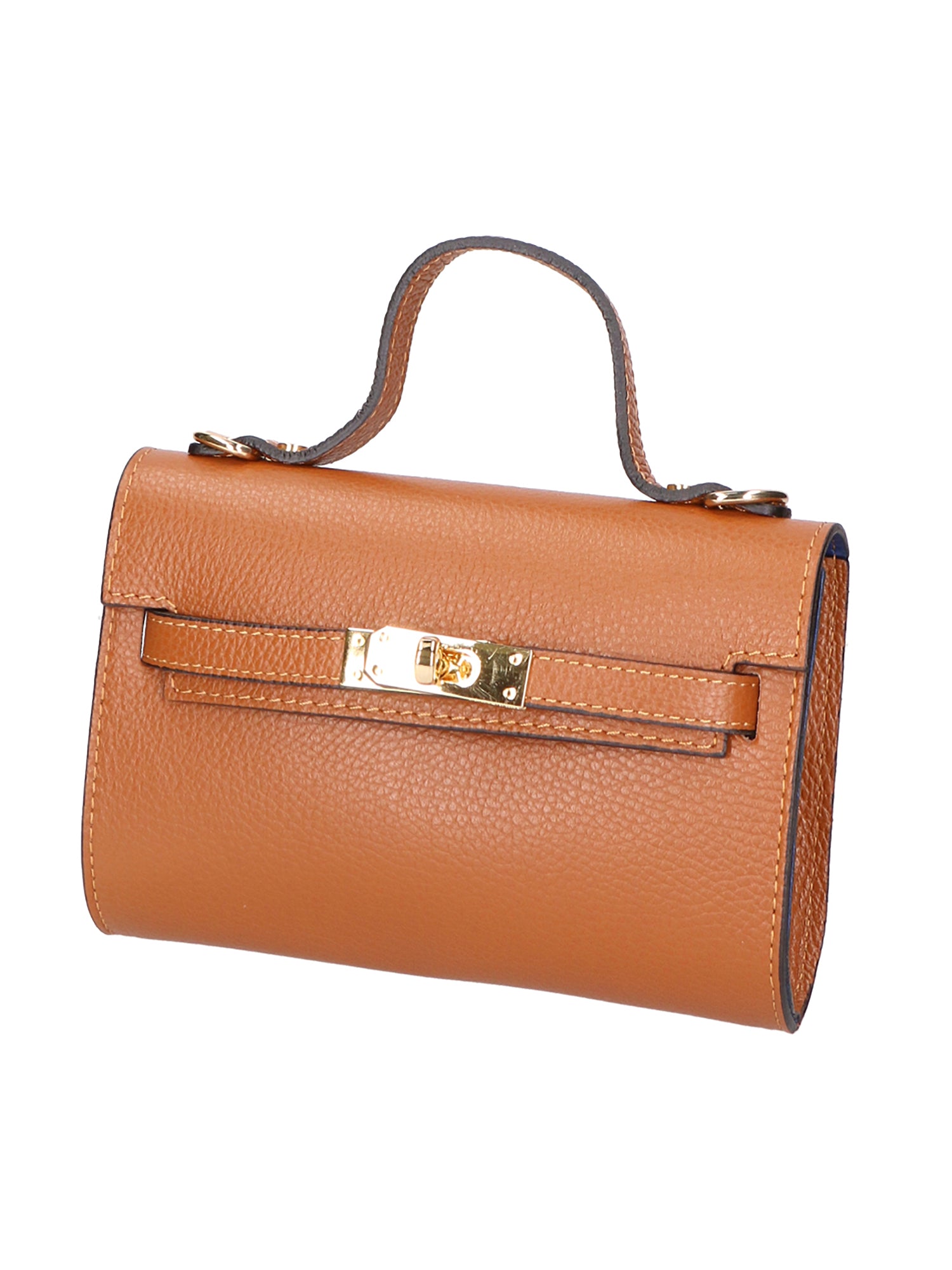 Uma Borsa a mano da donna Vera pelle 06525-D17 CUOIO SCURO Gave Lux