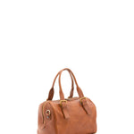 Borsa a bauletto unisex in vera pelle 100% cotone 4528-MIELE Alessia Firenze