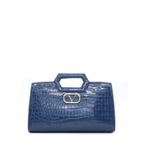 Acropoli Borsa a mano da donna Ecopelle VC-213-BLU NAVY 19V69 Italia