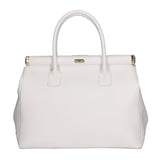 Aleria Borsa a mano da donna Vera pelle 8005-D01 BIANCO Gave Lux