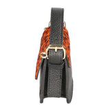 Aleide Borsa a mano da donna Vera pelle 04858-LEO P ARANCIONE Gave Lux