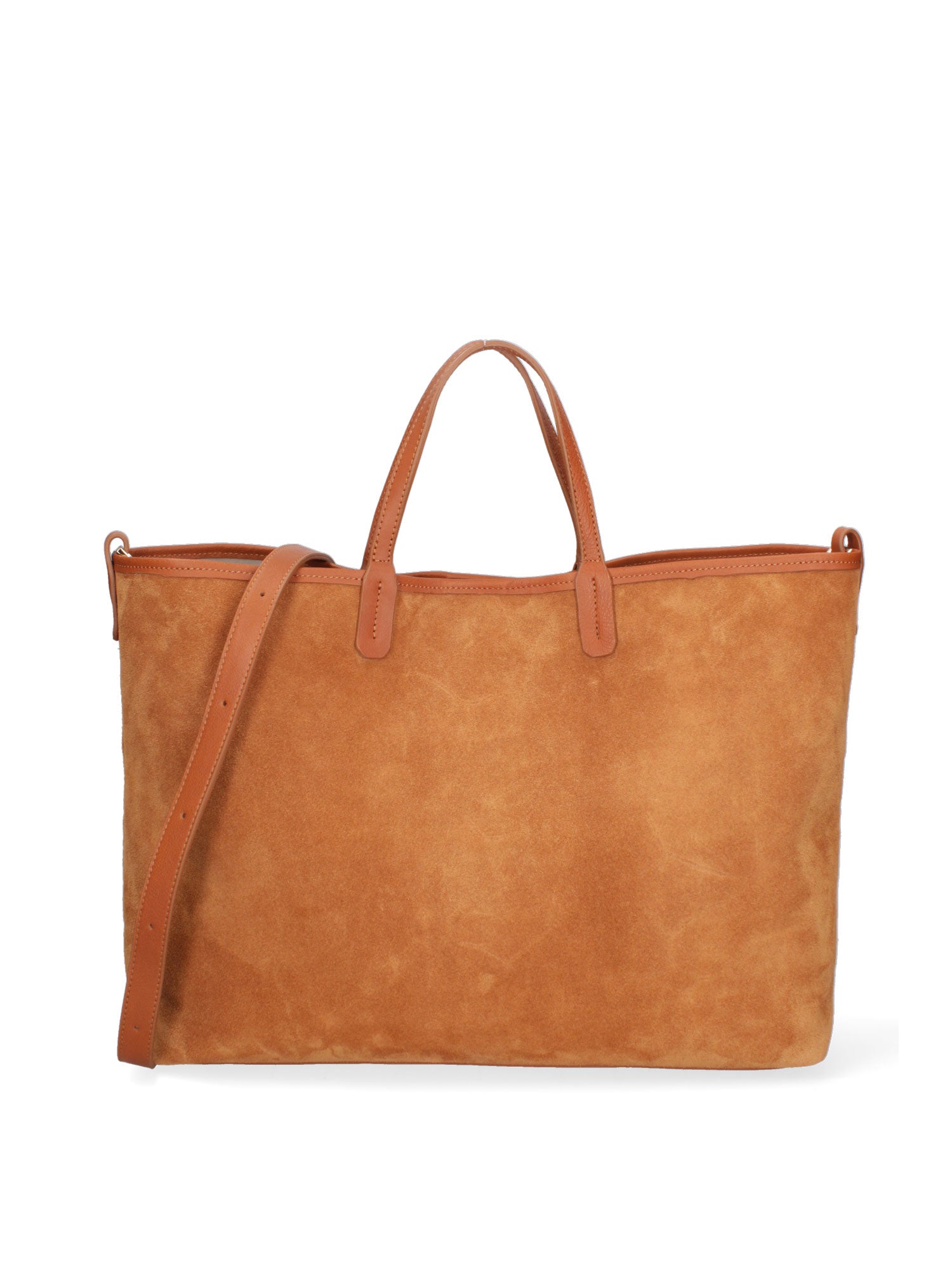 Borsa a mano da donna Pelle Scamosciata ROB1-SC17 CUOIO Roberta Rossi