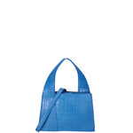 Borsa a mano da donna Vera pelle effetto cocco 07220-C22 BLUETTE Roberta Rossi