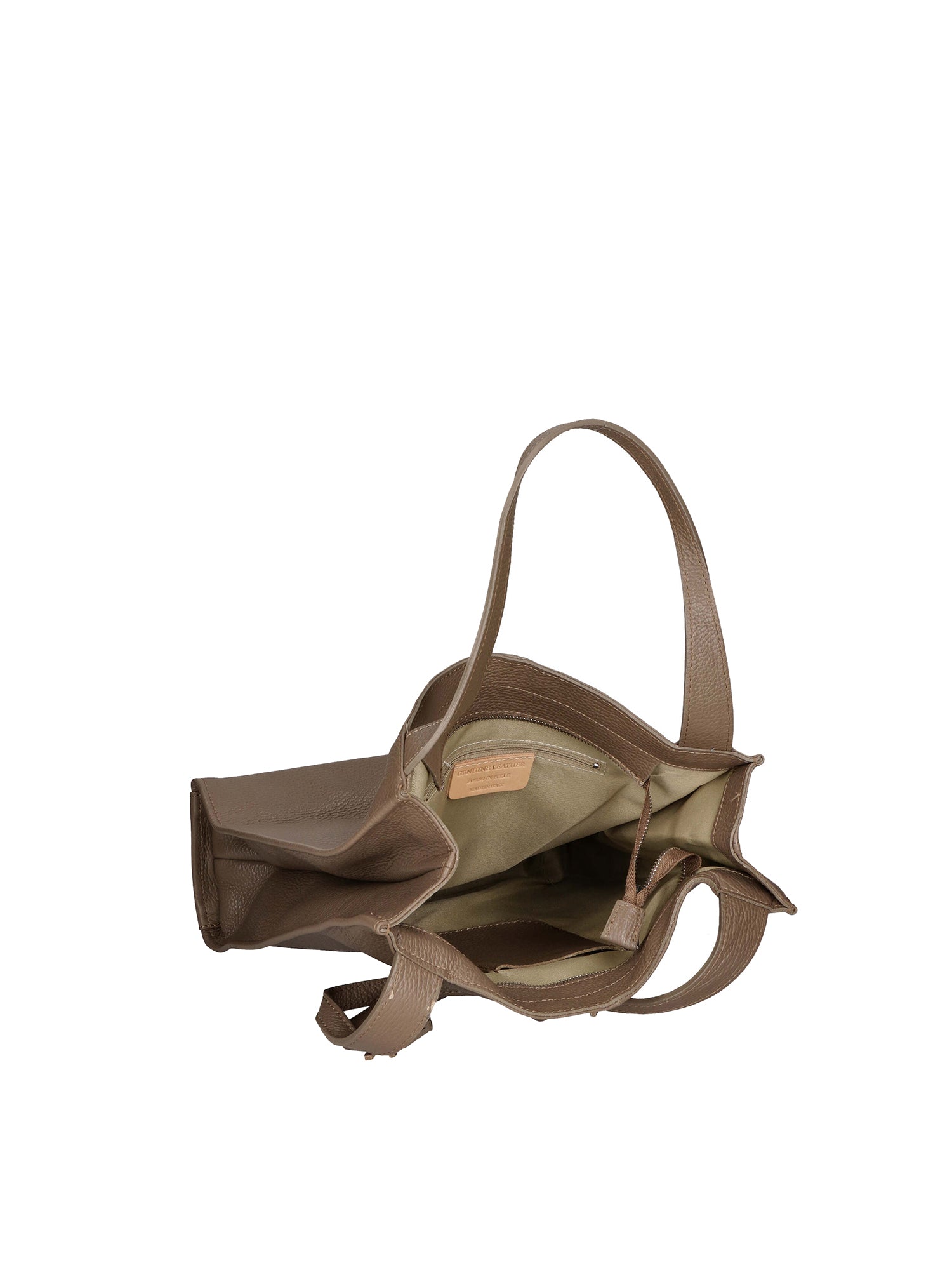 Seraphina Ultra Borsa a spalla da donna Vera pelle 3311-D40 TAUPE TAUPE Gave Lux