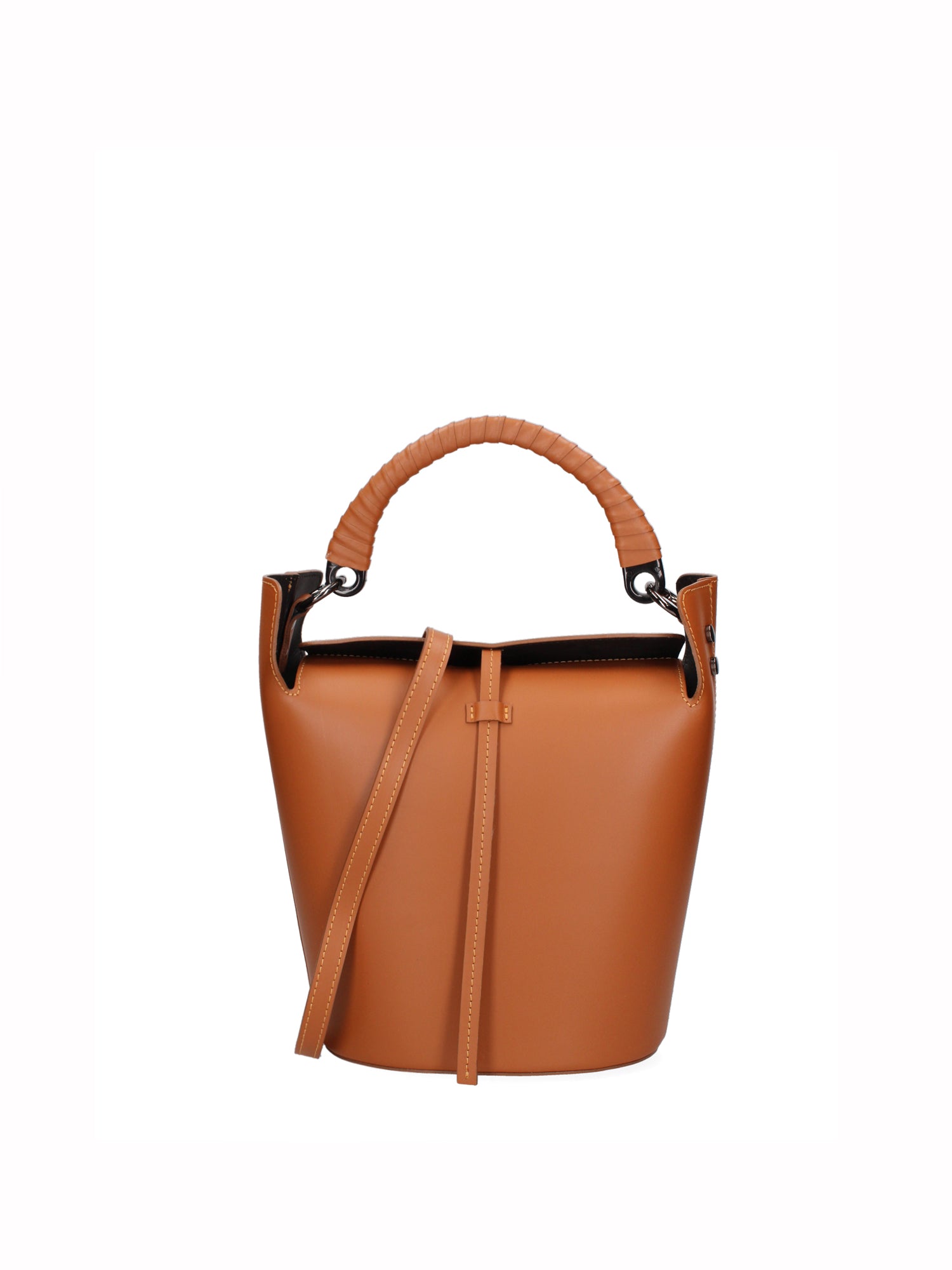 Seraphina Plus Borsa a secchiello da donna Vera pelle 6549-CUOIO Gave Lux