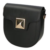 Calista Borsa a tracolla da donna Vera pelle 06014-P218 NERO Gave Lux