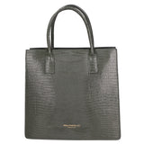 Giulia Borsa a mano da donna Vera pelle effetto cocco 468W-LU14 VERDE SCURO Viola Castellani