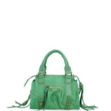 Erisia Borsa a spalla da donna Vera pelle 06091-026 VERDE ERBA Gave Lux