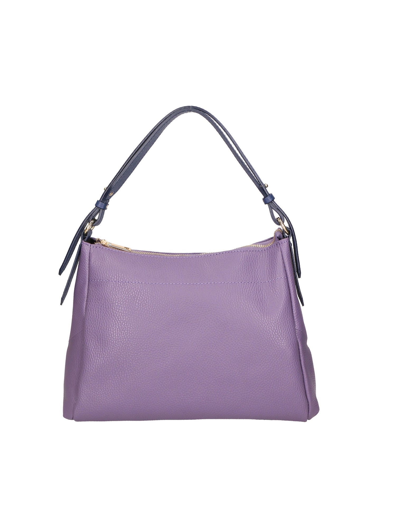 Vladimira Borsa a spalla da donna Vera pelle 06675-D87 VIOLET + D24 BLU Gave Lux