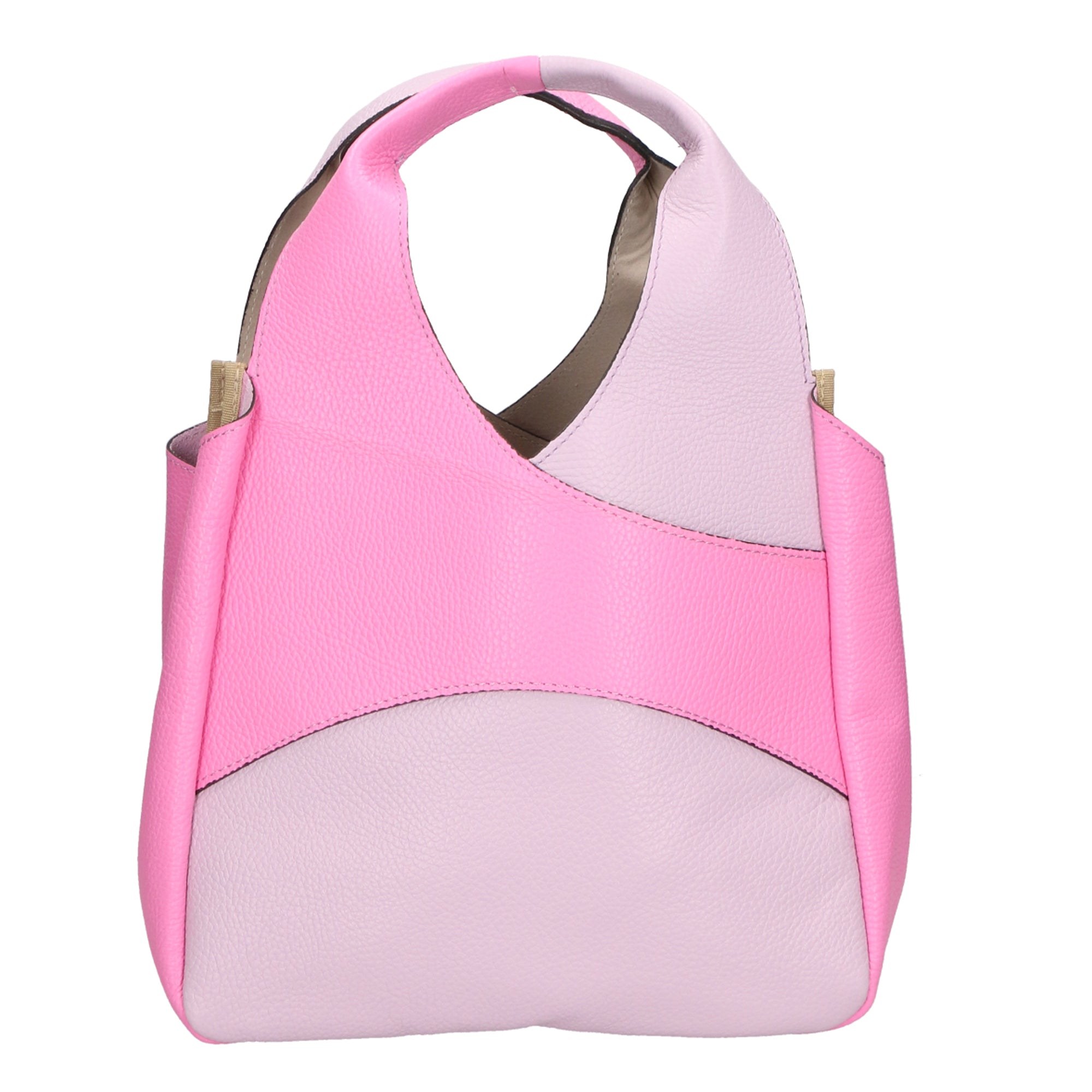 Iside Borsa a mano da donna 100% pelle 05793-D55 LILLA + D501 PINK Gave Lux
