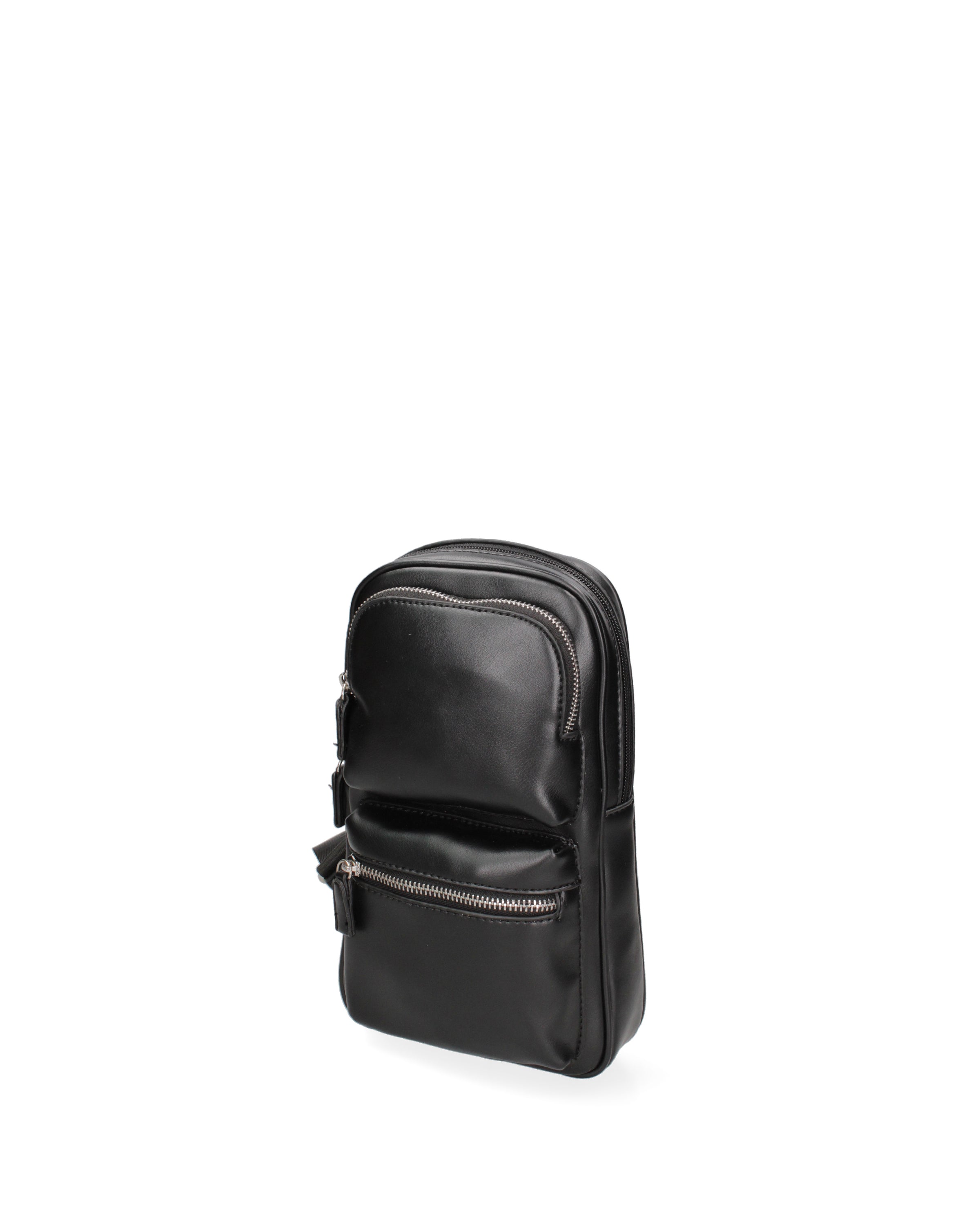 Borsa a tracolla da donna Ecopelle DC1830-2-BLACK Diana&co