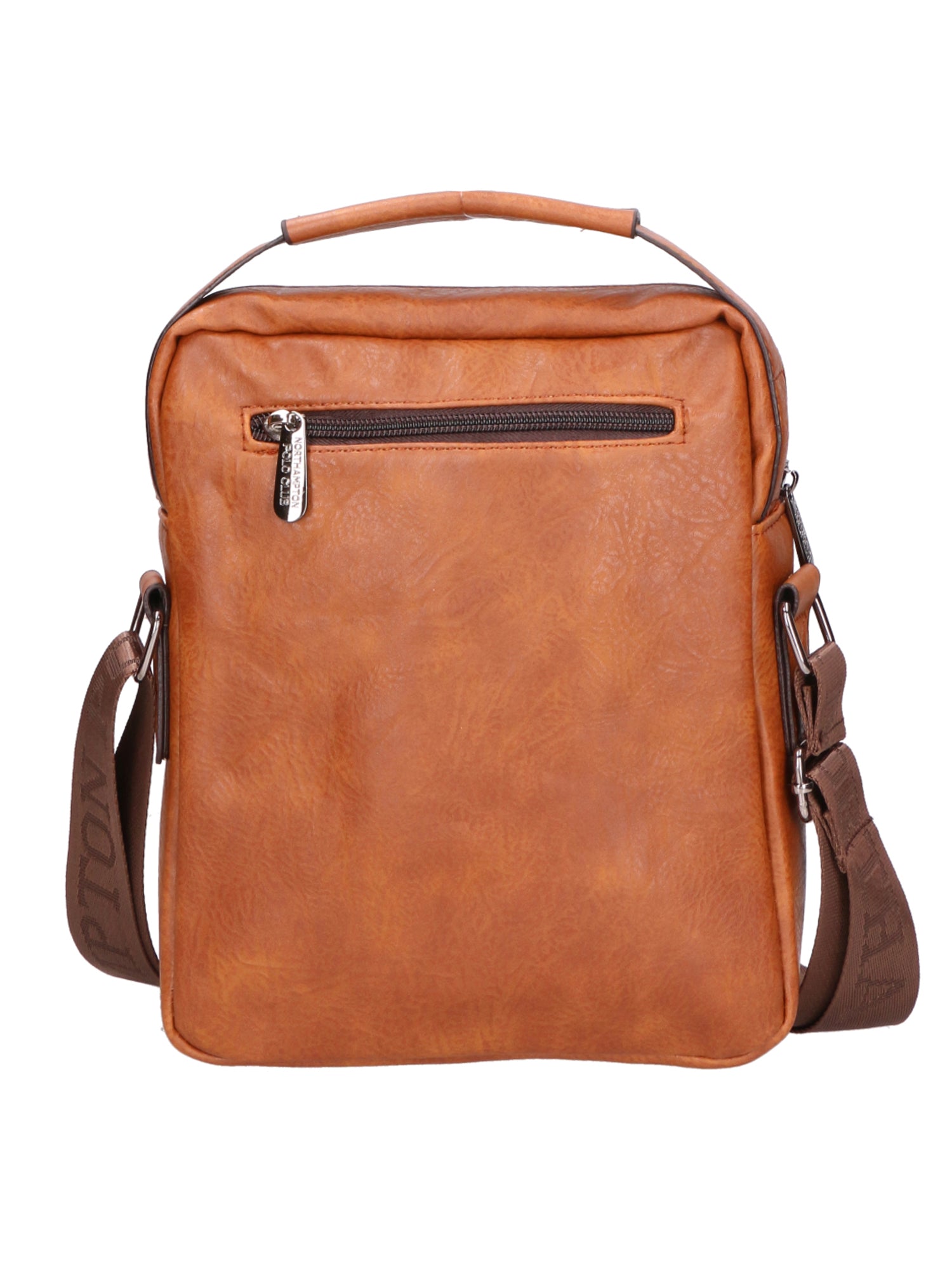 Borsa a tracolla uomo 100% PU Leather PCL3051-BROWN Northampton Polo Club