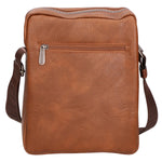 Borsa a tracolla uomo 100% pelle PU PCL3003-BROWN Northampton Polo Club