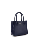 Borsa a mano da donna 100% pelle vegana PU 713-1PT-NAVY BLUE Diana&co