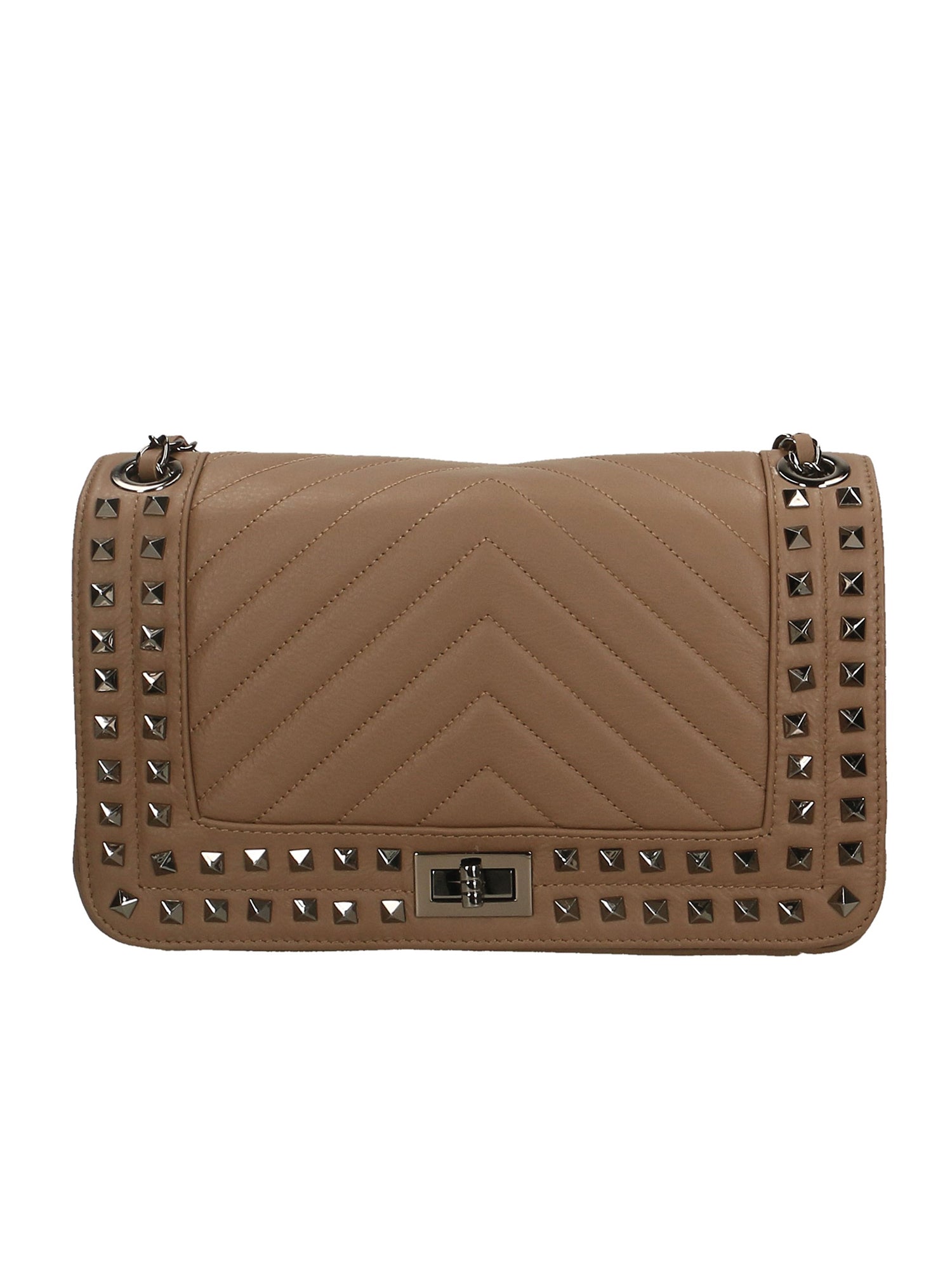 Bologna Borsa a spalla da donna Vera pelle 6590-TAUPE Gave Lux