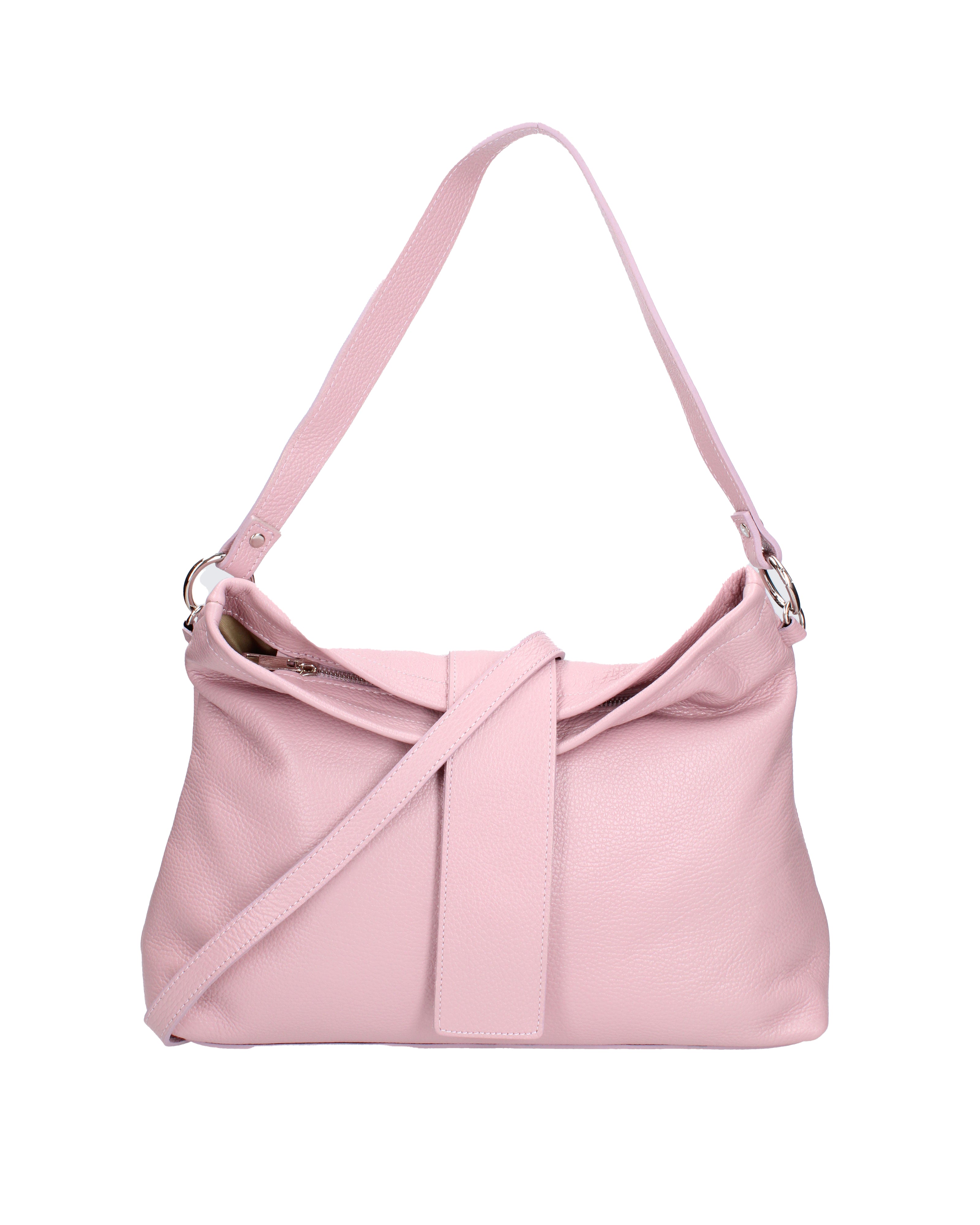 Grace Borsa a spalla da donna Vera pelle 07158-D56 PINK Viola Castellani