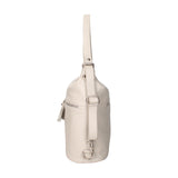 Bianca Borsa a spalla da donna Vera pelle 07136-D86 GRIGIO PERLA Viola Castellani