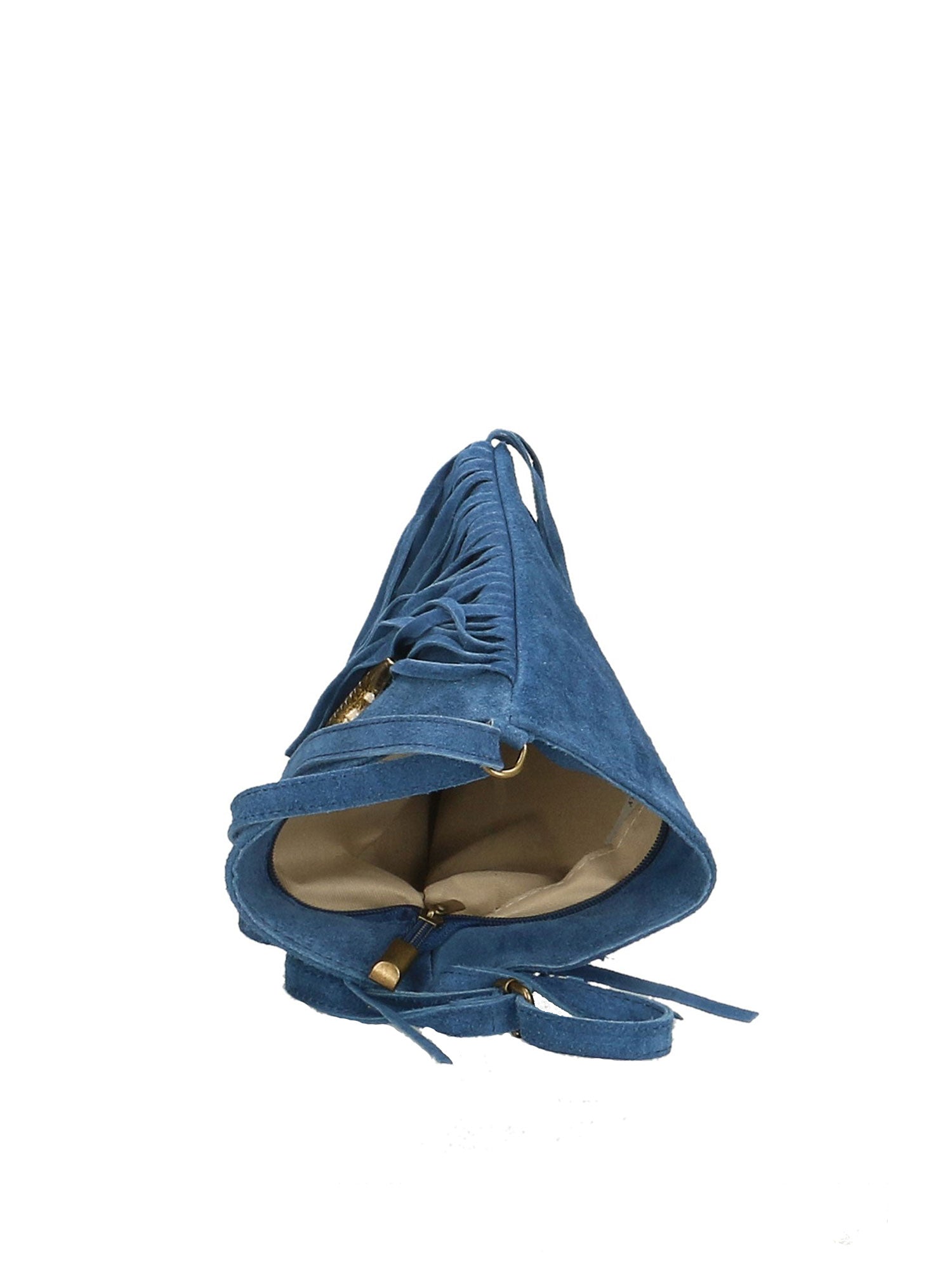 Solana Borsa a tracolla da donna Vera pelle 1518-BLU Gave Lux
