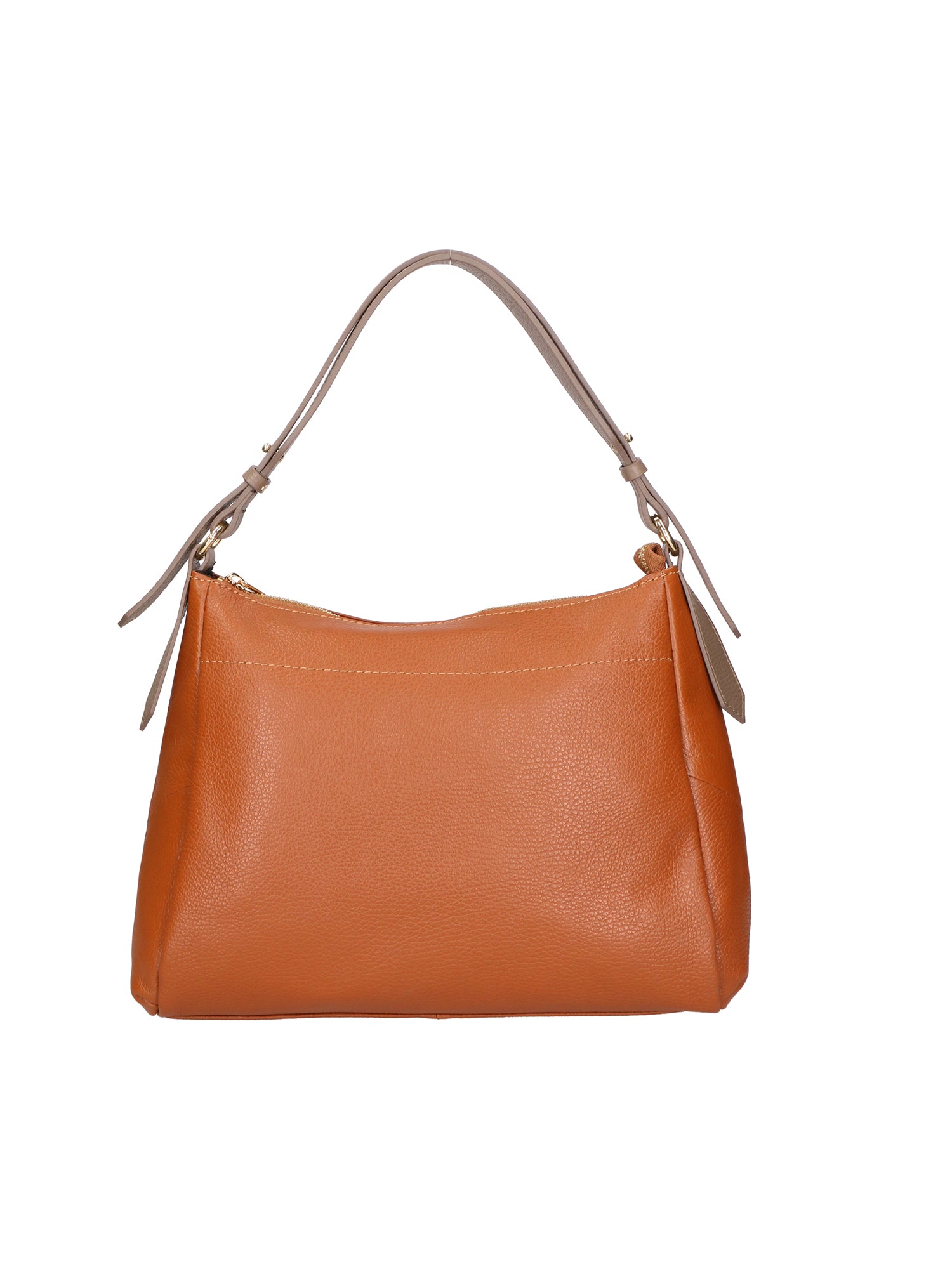 Vladimira Borsa a spalla da donna Vera pelle 06675-D17 CUOIO + D40 TAUPE Gave Lux