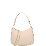 Borsa a spalla da donna 100% pelle ruga 07241-L116 BEIGE Roberta Rossi