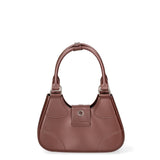 Borsa a mano da donna 100% PVC FLAT-CIRCLE-CHOCOLATE - BRUSH CDF Marc Ellis