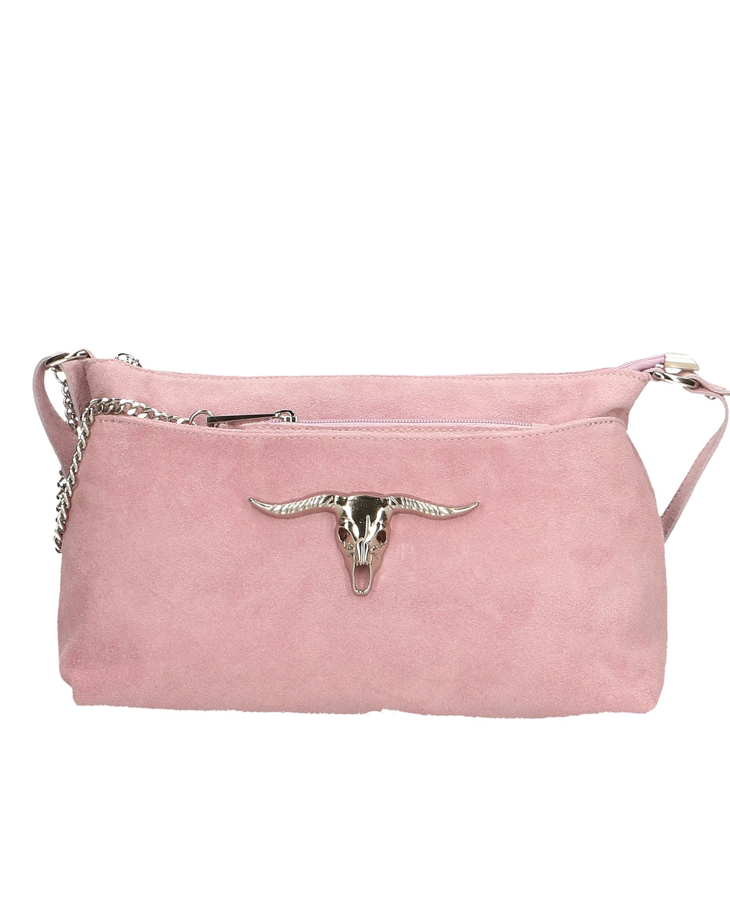 Embera Elite Borsa a tracolla donna Vera pelle scamosciata 8650-ROSA Gave Lux