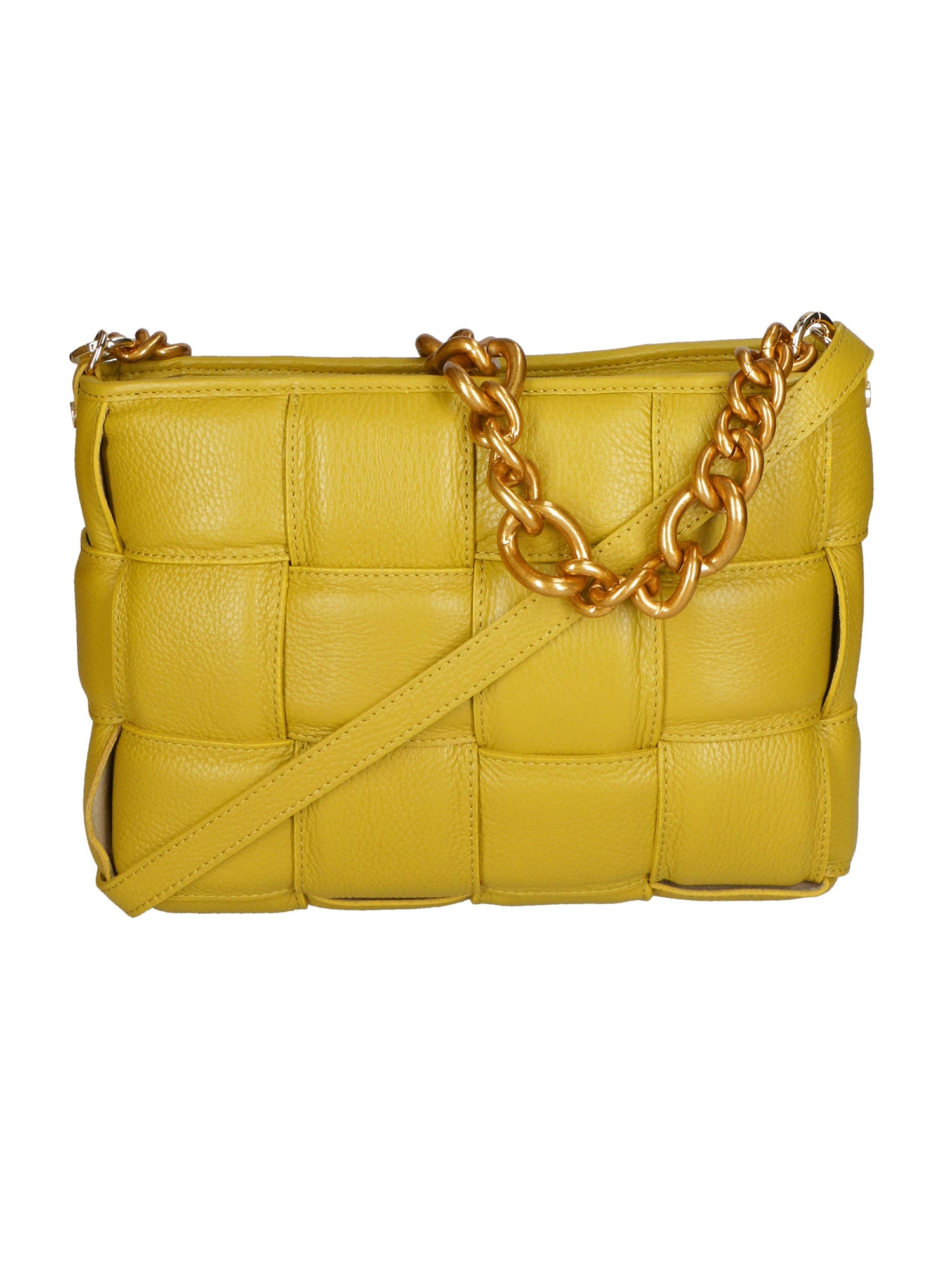 Agostina Borsa a mano da donna Vera pelle 04691-D89 PISTACCHIO Gave Lux