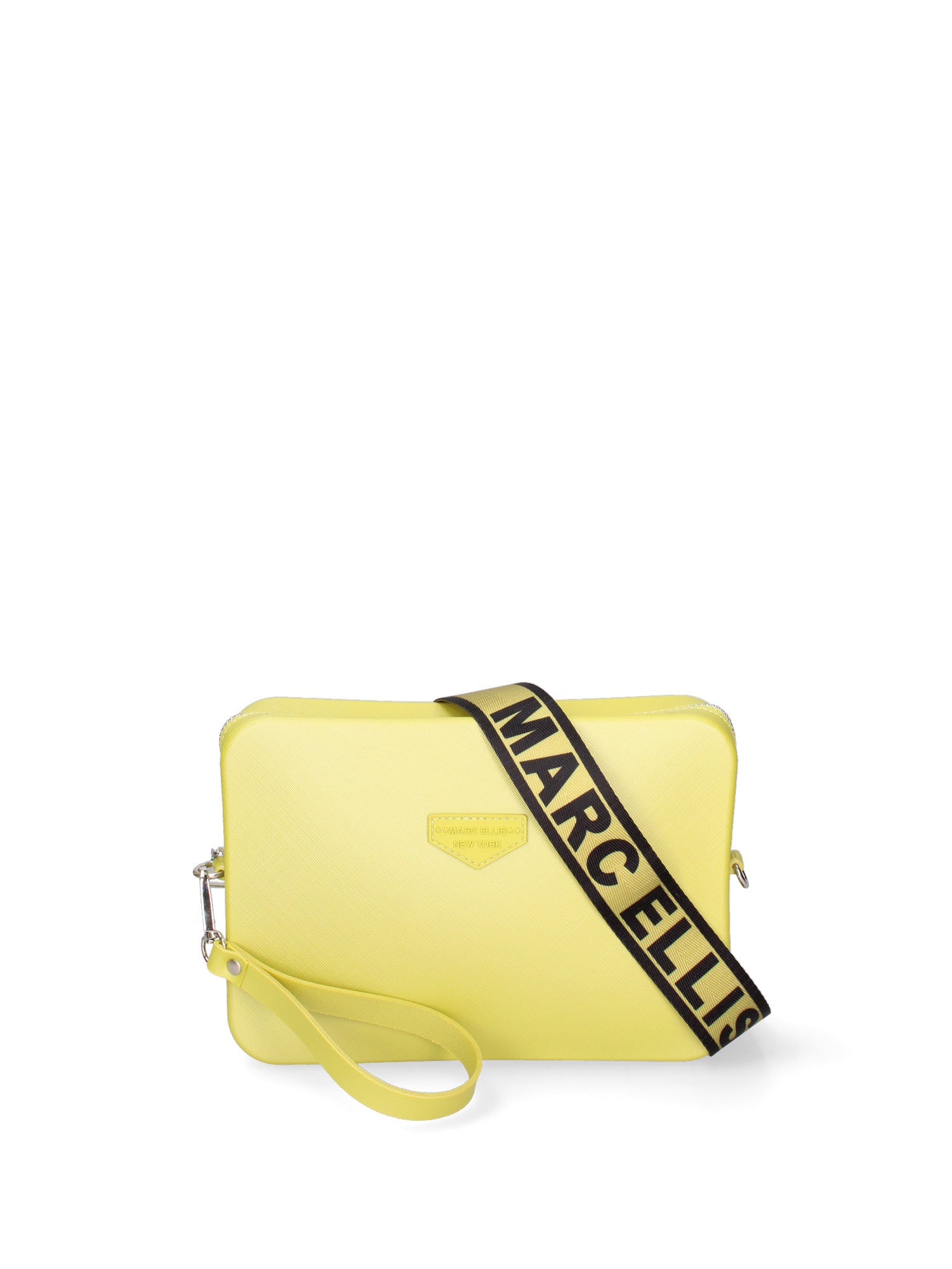 Borsa a tracolla da donna 100% Pvc FLAT-FLOWE-PYRATE GREEN - SILVER Marc Ellis