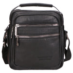 Borsa a tracolla uomo 100% pelle PU PCL3055-BLACK Northampton Polo Club
