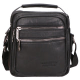Borsa a tracolla uomo 100% pelle PU PCL3055-BLACK Northampton Polo Club