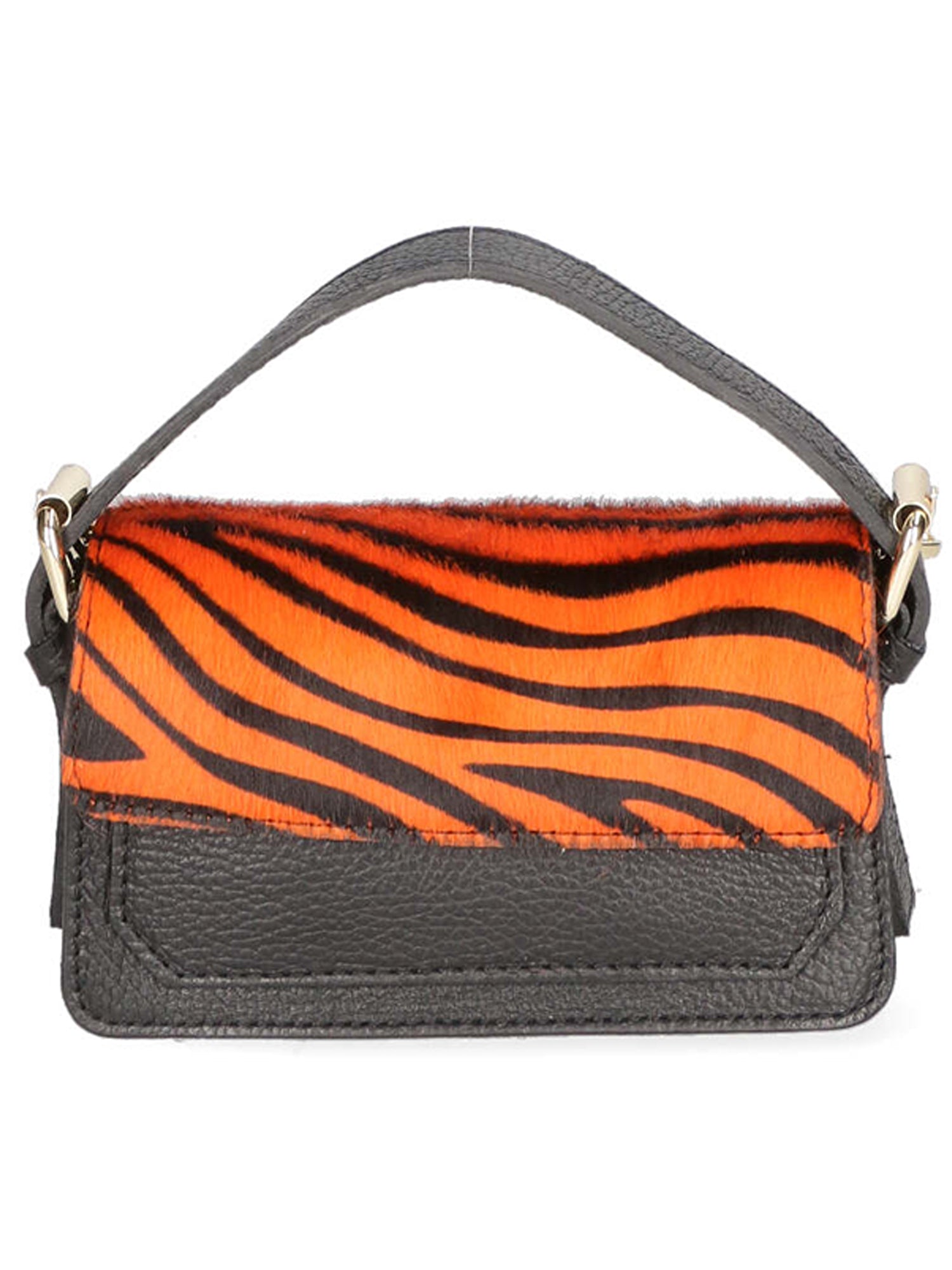 Aleide Borsa a mano da donna Vera pelle 04858-ZEBRA ARANCIONE Gave Lux
