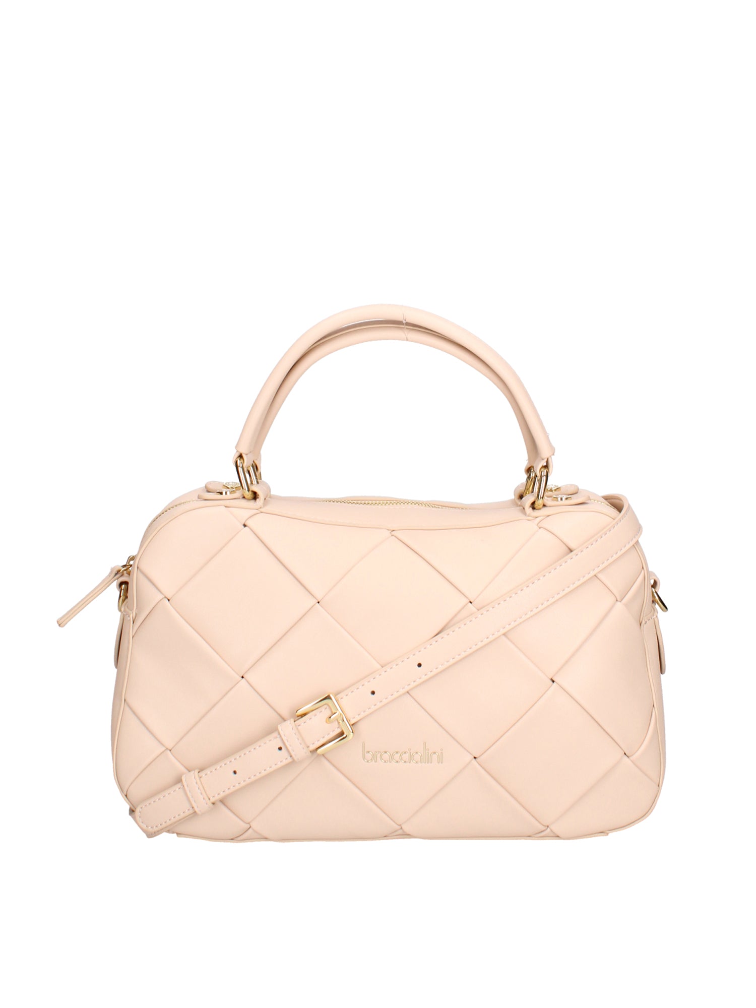 Celestia Chic Borsa a mano da donna 100% poliuretano B16560-BEIGE Braccialini