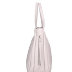 Borsa a spalla da donna Misto pelle e tessuto 07155-D86 GRIGIO PERLA Roberta Rossi