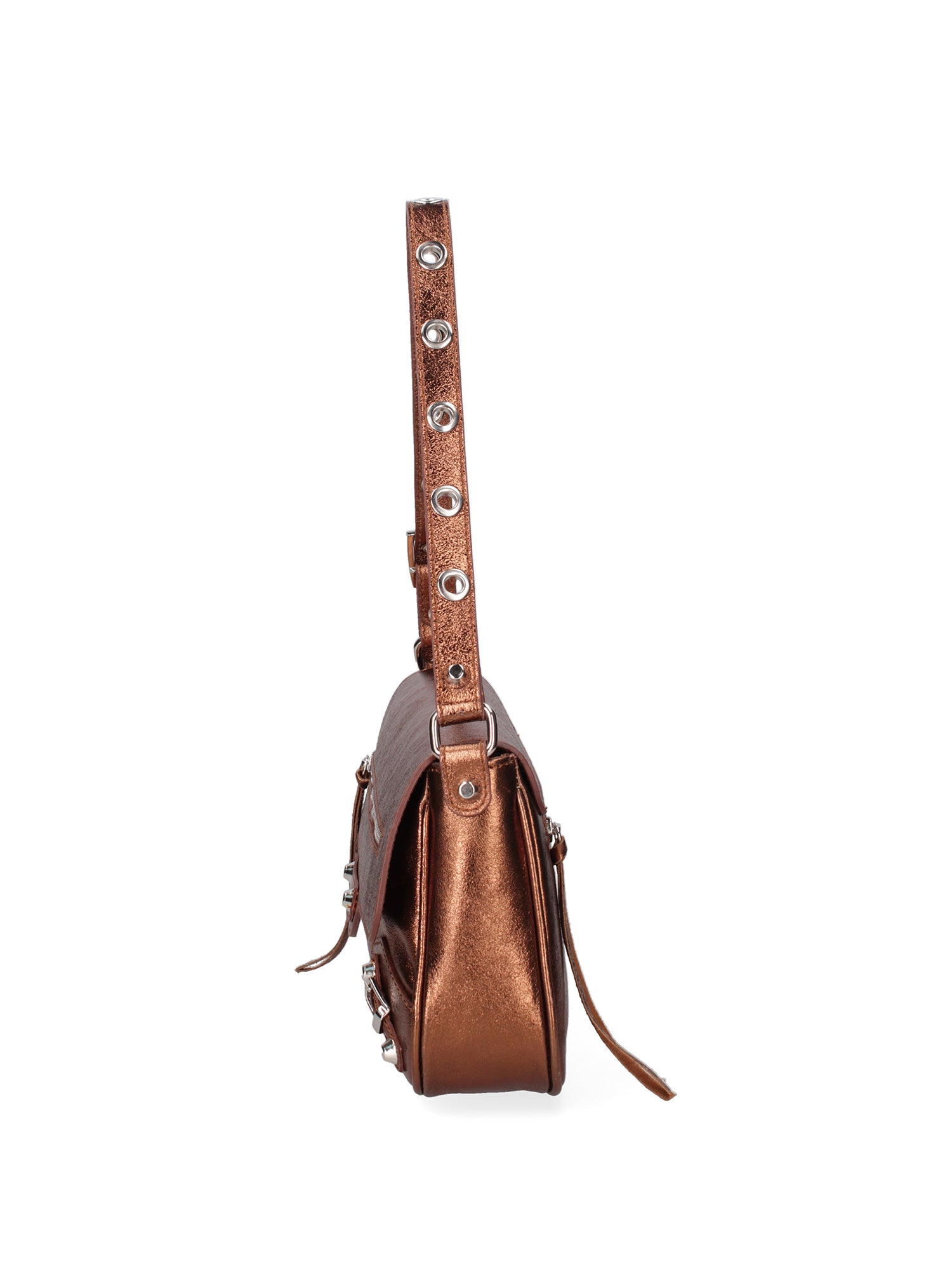 Borsa a spalla da donna Vera pelle 07234-L006 RAME Roberta Rossi
