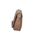 Bianca Borsa a tracolla da donna Vera pelle 10016 1020-S240 TAUPE SCURO Gave Lux