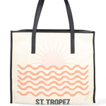 Favignana Borsa a spalla donna Tela e Vera Pelle 5370-12-NERO Gave Lux