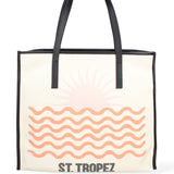 Favignana Borsa a spalla donna Tela e Vera Pelle 5370-12-NERO Gave Lux