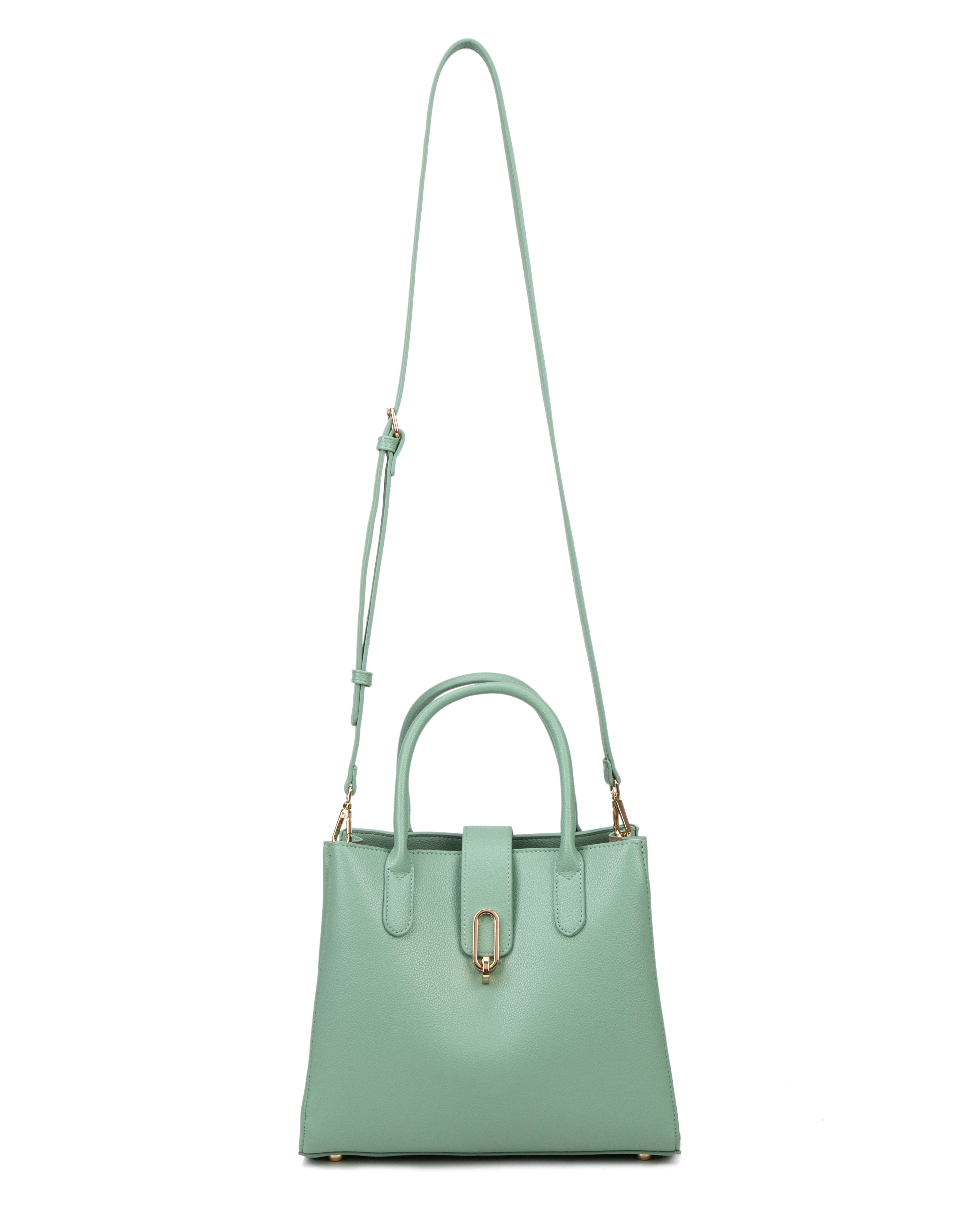 Borsa a mano da donna 100% pelle vegana PU 712-2PT-JADEGREEN Diana&co